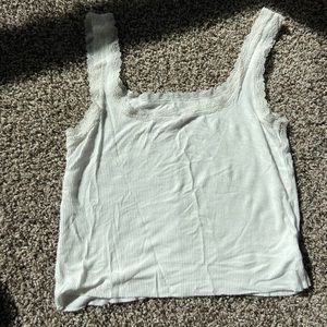 Lace crop tank top